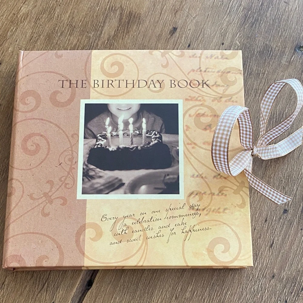 The Birthday Book with Candle Design